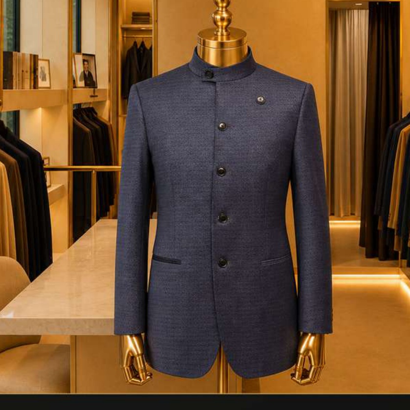mandarin-collarless